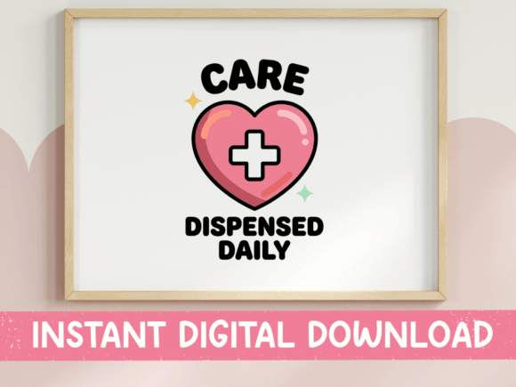 Care Dispensed Daily Pharmacy Heart SVG
