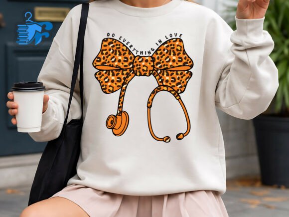 Leopard Nurse Bow Stethoscope Design