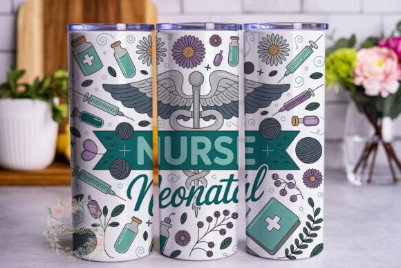Neonatal Nurse Floral Design 20oz Tumble
