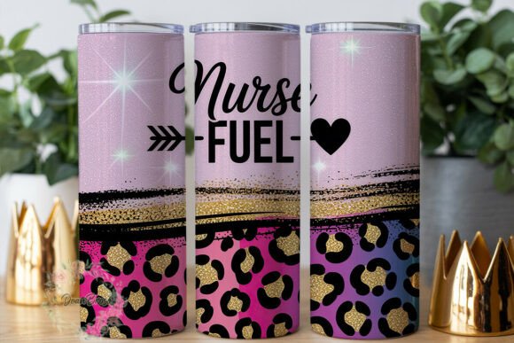 Pink Leopard Nurse FUEL 20oz Tumbler